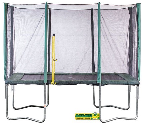 Cama elastica Mas Games Deluxe rectangular L con red y escalera 2021